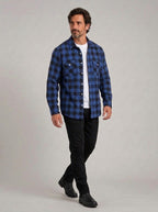 CHEMA - Camisa de franela de cuadros