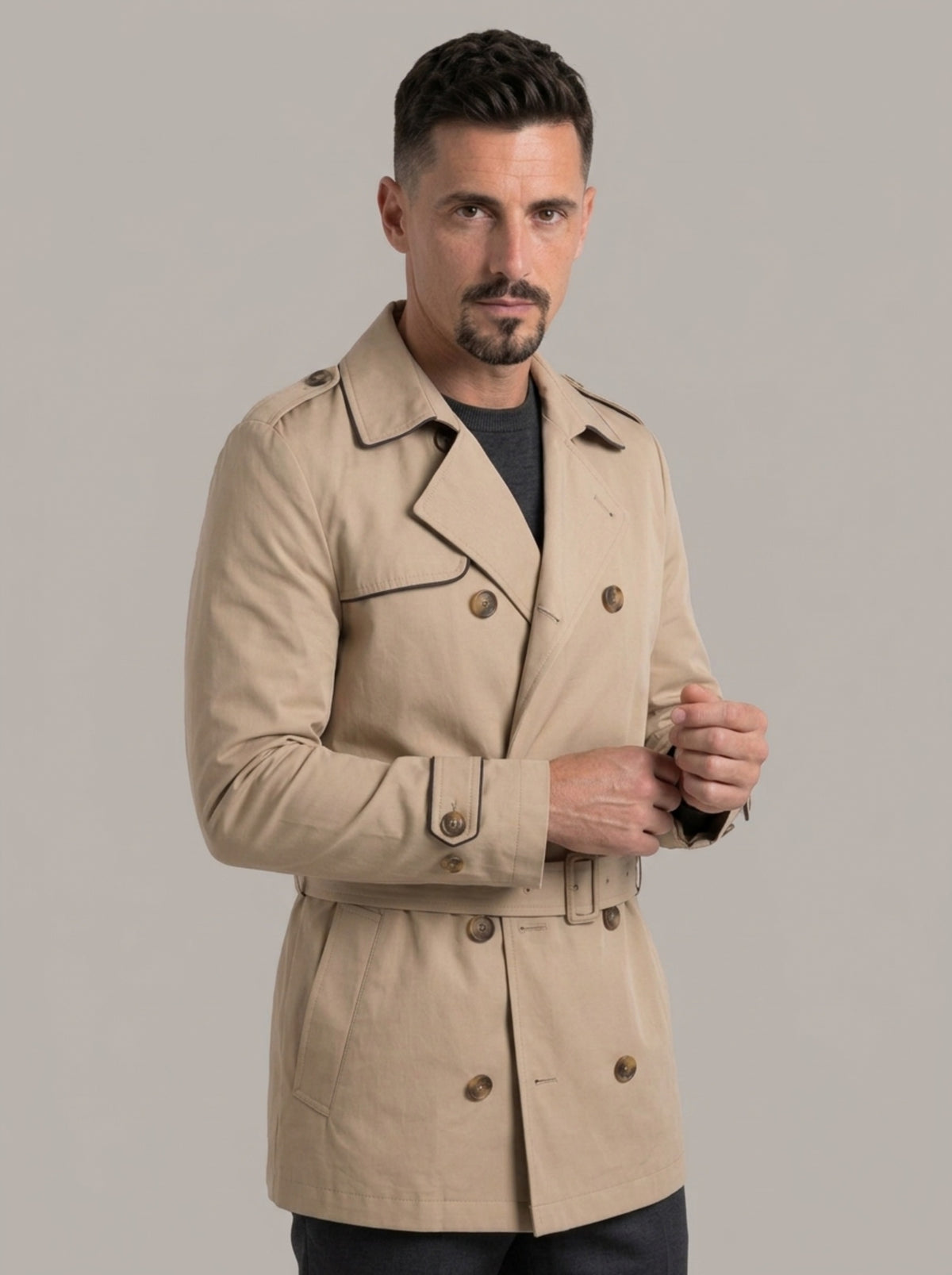 FELIPE - Gabardina cruzada con cinturón™