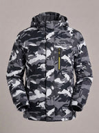 CARLOS JOSÉ chaqueta alpina con capucha - color camuflaje gris
