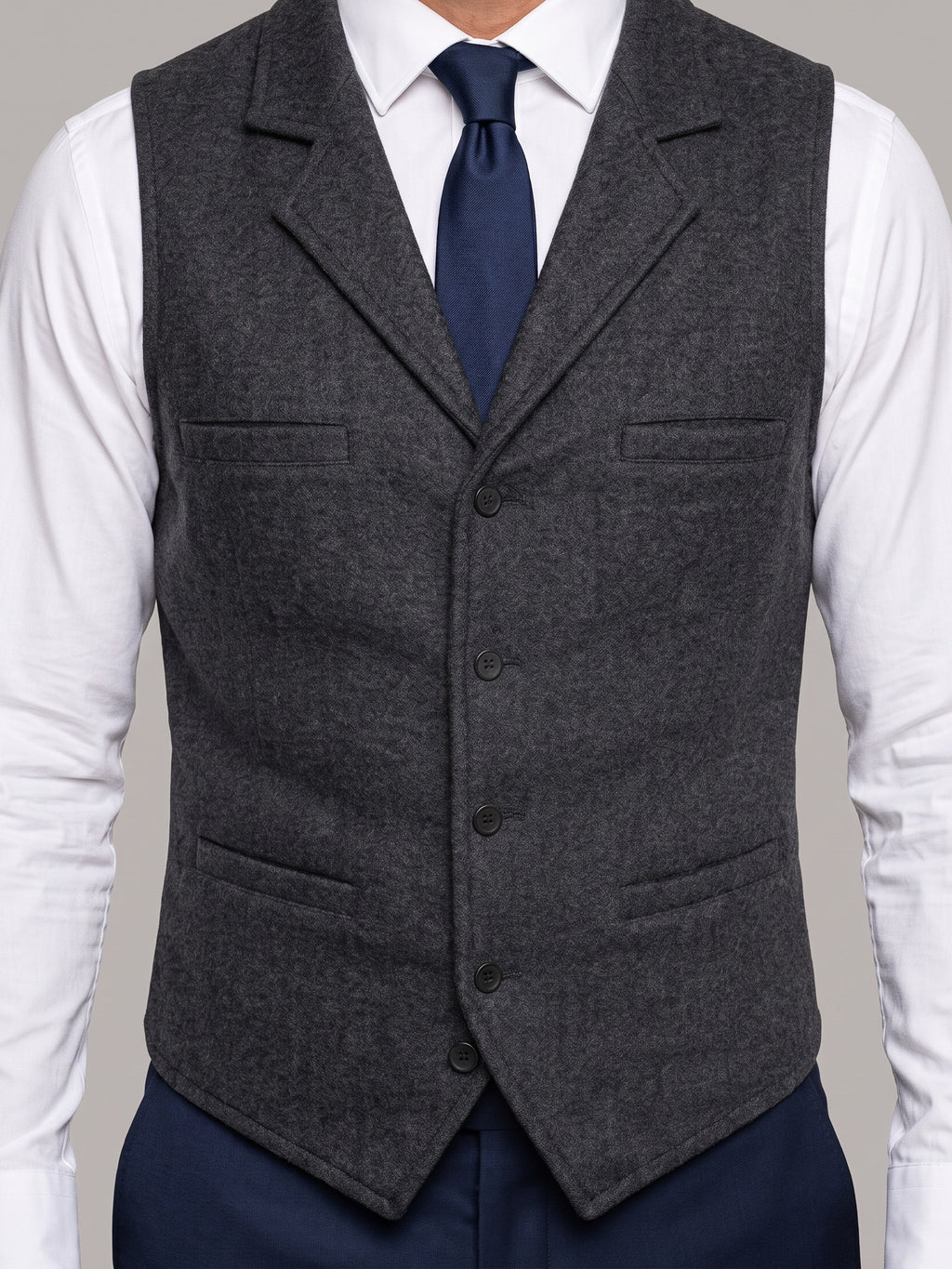 ALE chaleco lana sartorial - detalle