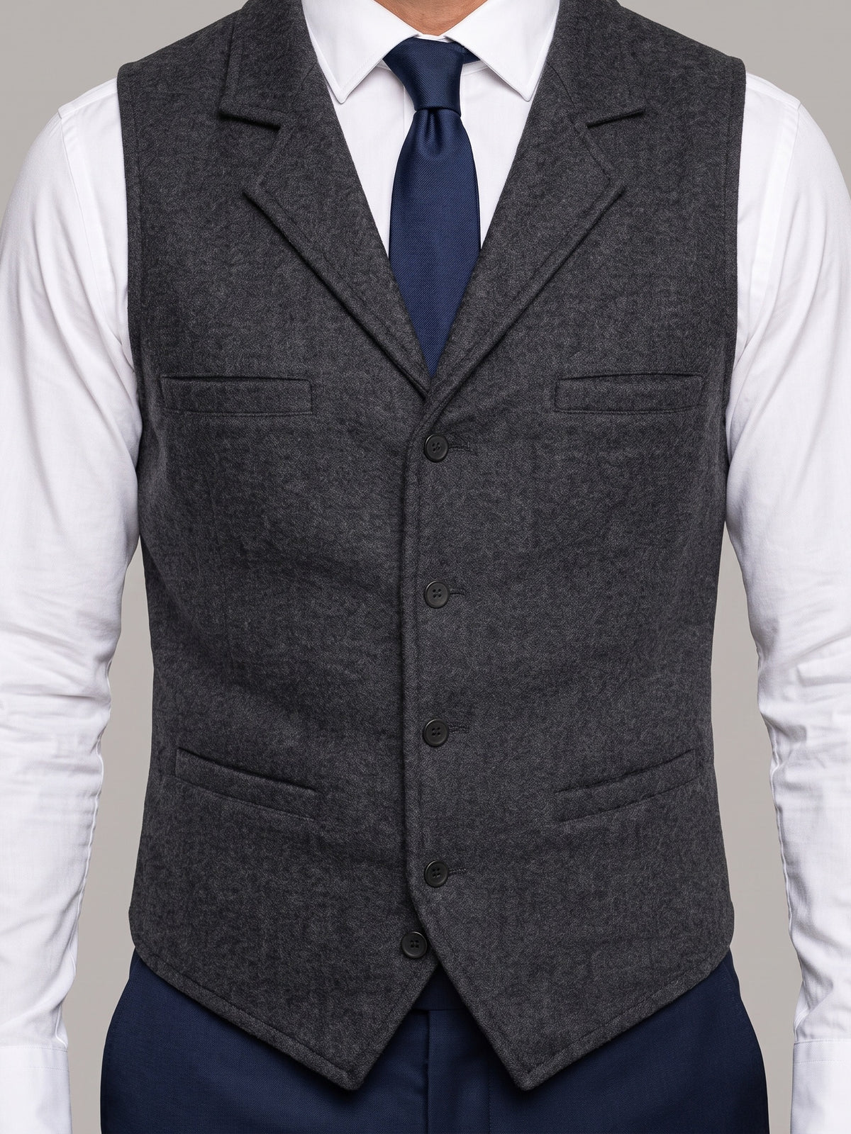 ALE chaleco lana sartorial - detalle