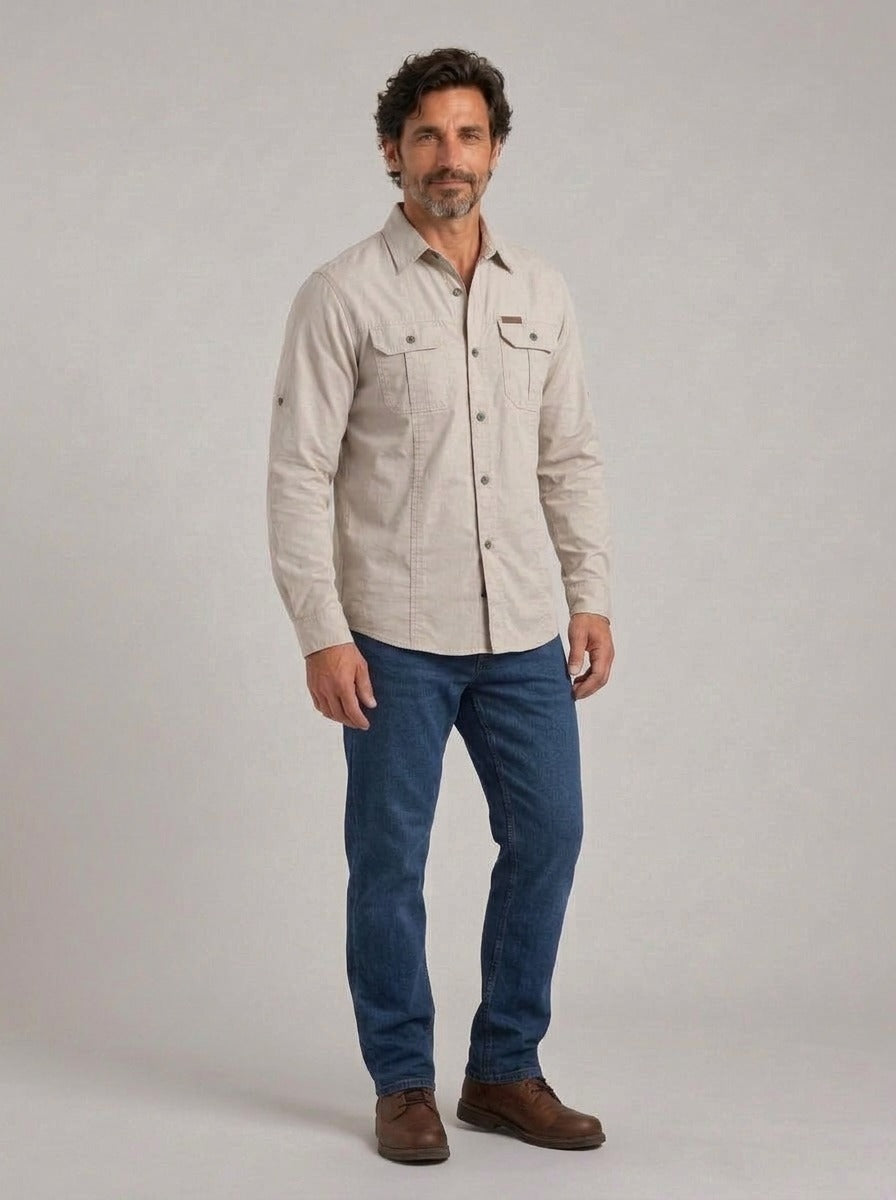 ANTONIO PEDRO - Camisa cargo de algodón