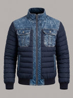 JUAN BOSCO chaqueta acolchada denim - color azul marino