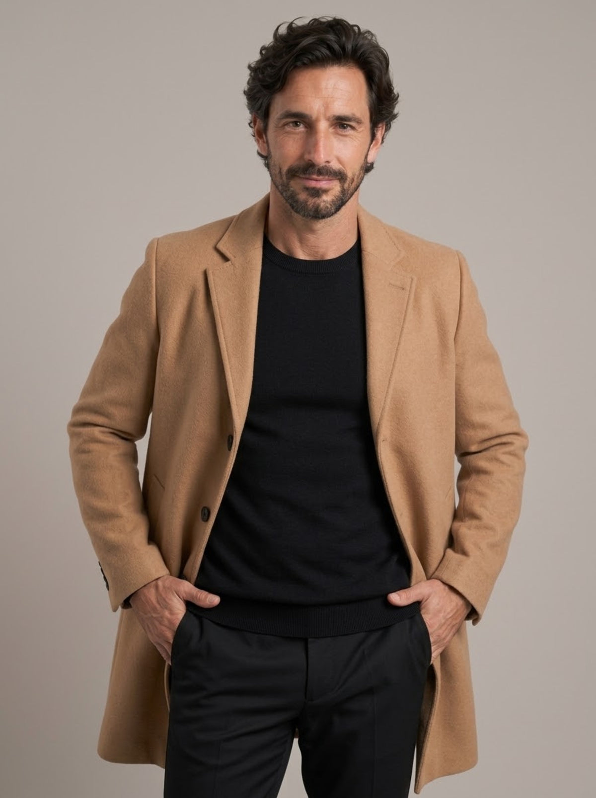 ERNESTO - Gabardina recta de tres botones™