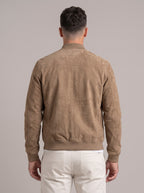 GERARD chaqueta de ante marrón arena - espalda