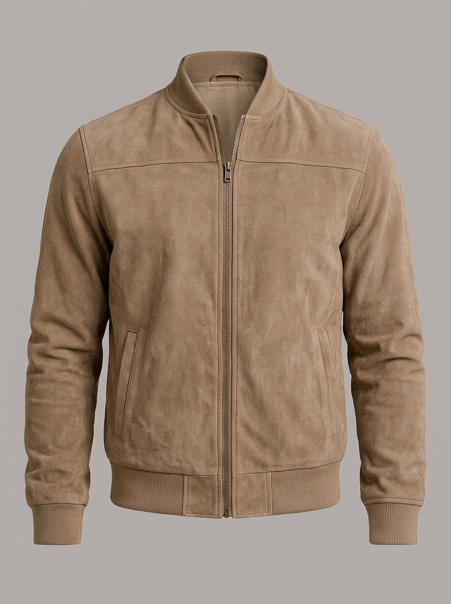 GERARD chaqueta de ante - color marrón arena