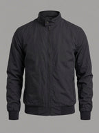 MIGUEL ENRIQUE chaqueta bomber clásica - color negro