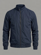 MIGUEL ENRIQUE chaqueta bomber clásica - color azul marino