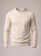 AMBROSIO jersey de punto con cuello redondo - Beige