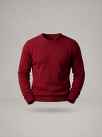 AMBROSIO jersey de punto con cuello redondo - Burdeos