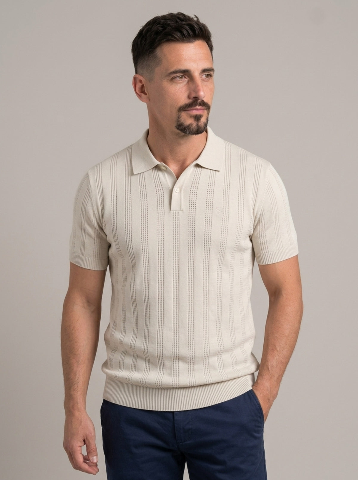 MÁXIMO - Polo punto acanalado™