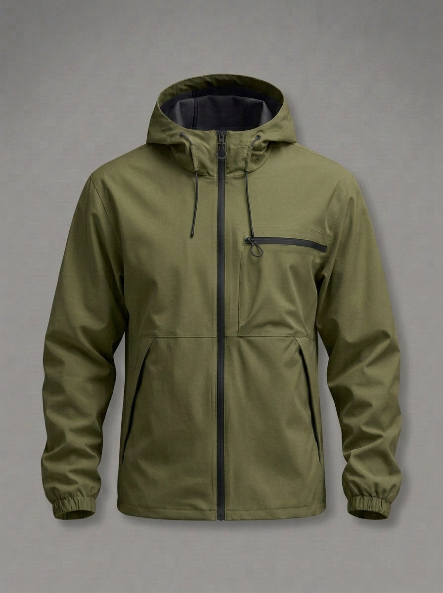 JOSÉ ALFONSO chaqueta cortavientos impermeable - color verde oscuro