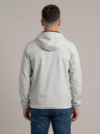 JOSÉ ALFONSO chaqueta cortavientos impermeable gris - espalda