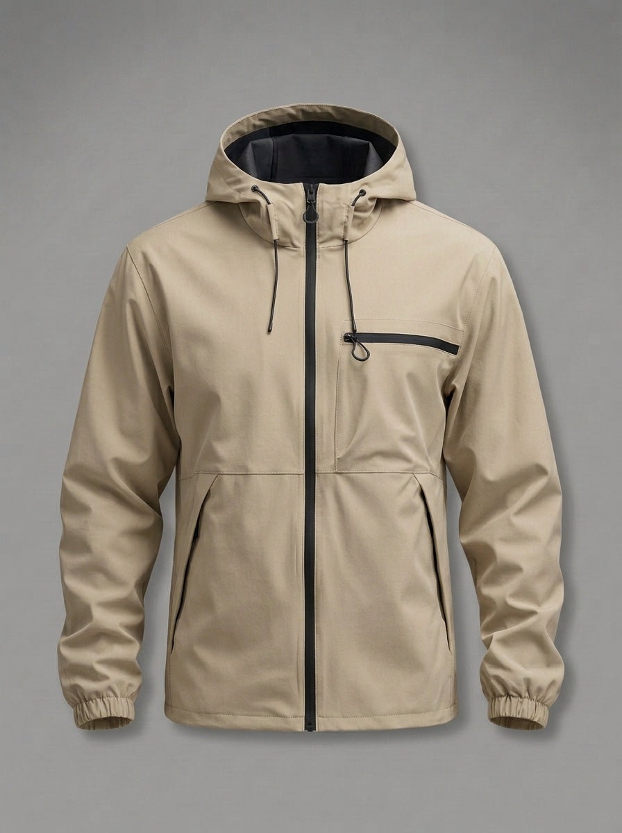 JOSÉ ALFONSO chaqueta cortavientos impermeable - color beige