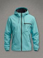 HUGO chaqueta cortavientos retro urbana - color azul claro