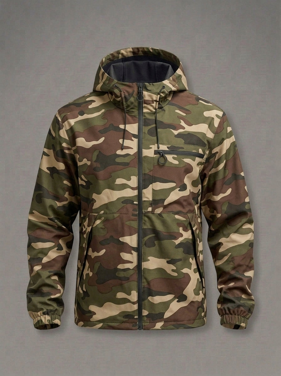 HUGO chaqueta cortavientos retro urbana - color militar