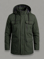 IAGO parka multibolsillos con capucha - color verde