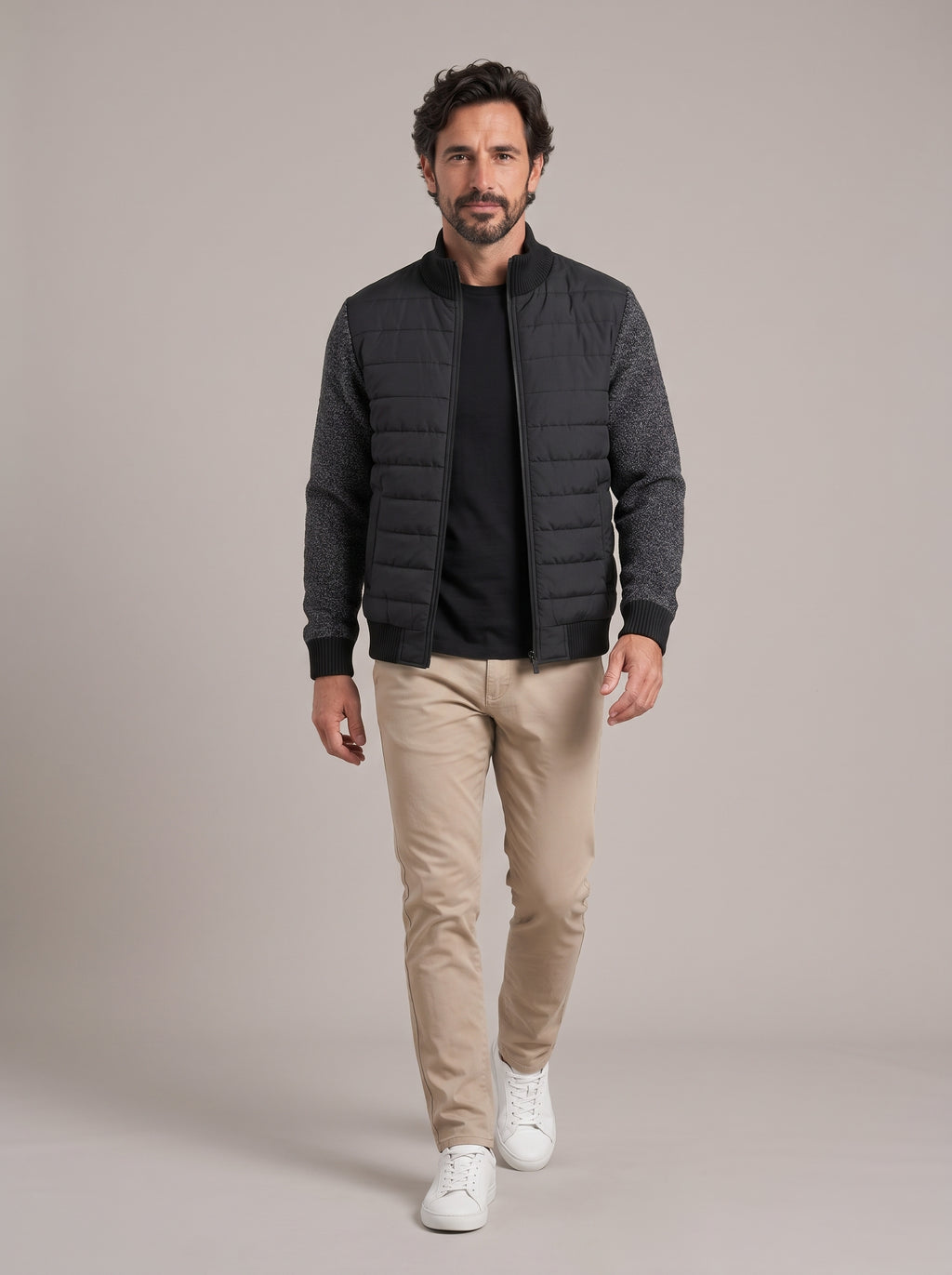 ANDONI chaqueta acolchada con cuello alto - cuerpo entero