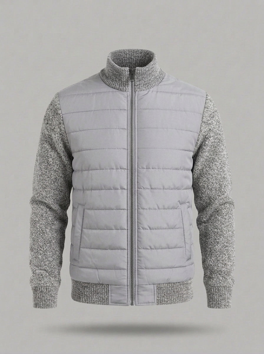 ANDONI chaqueta acolchada con cuello alto - Gris