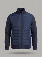 ANDONI chaqueta acolchada con cuello alto - Azul marino