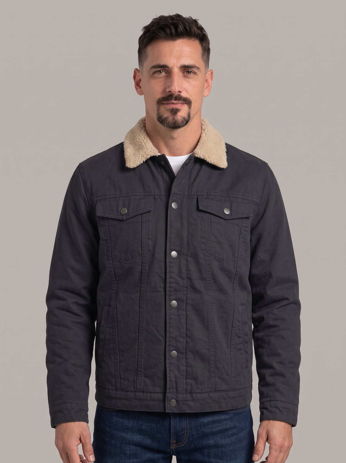 JOSÉ - Chaqueta lona borreguillo™