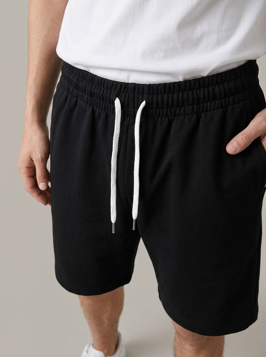 JUAN JAVIER - Bermuda deportiva de algodón - detalle