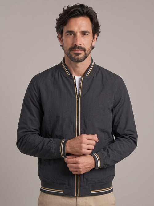 JOHN - Bomber ligera con ribetes™