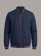 JOHN bomber ligera con ribetes - Azul marino