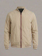 JOHN bomber ligera con ribetes - Beige claro