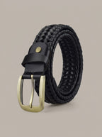 JUANLU cinturón trenzado clásico - producto negro