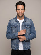 KIKE cazadora vaquera vintage - plano medio