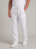 KAEL - Pantalones lino relajados