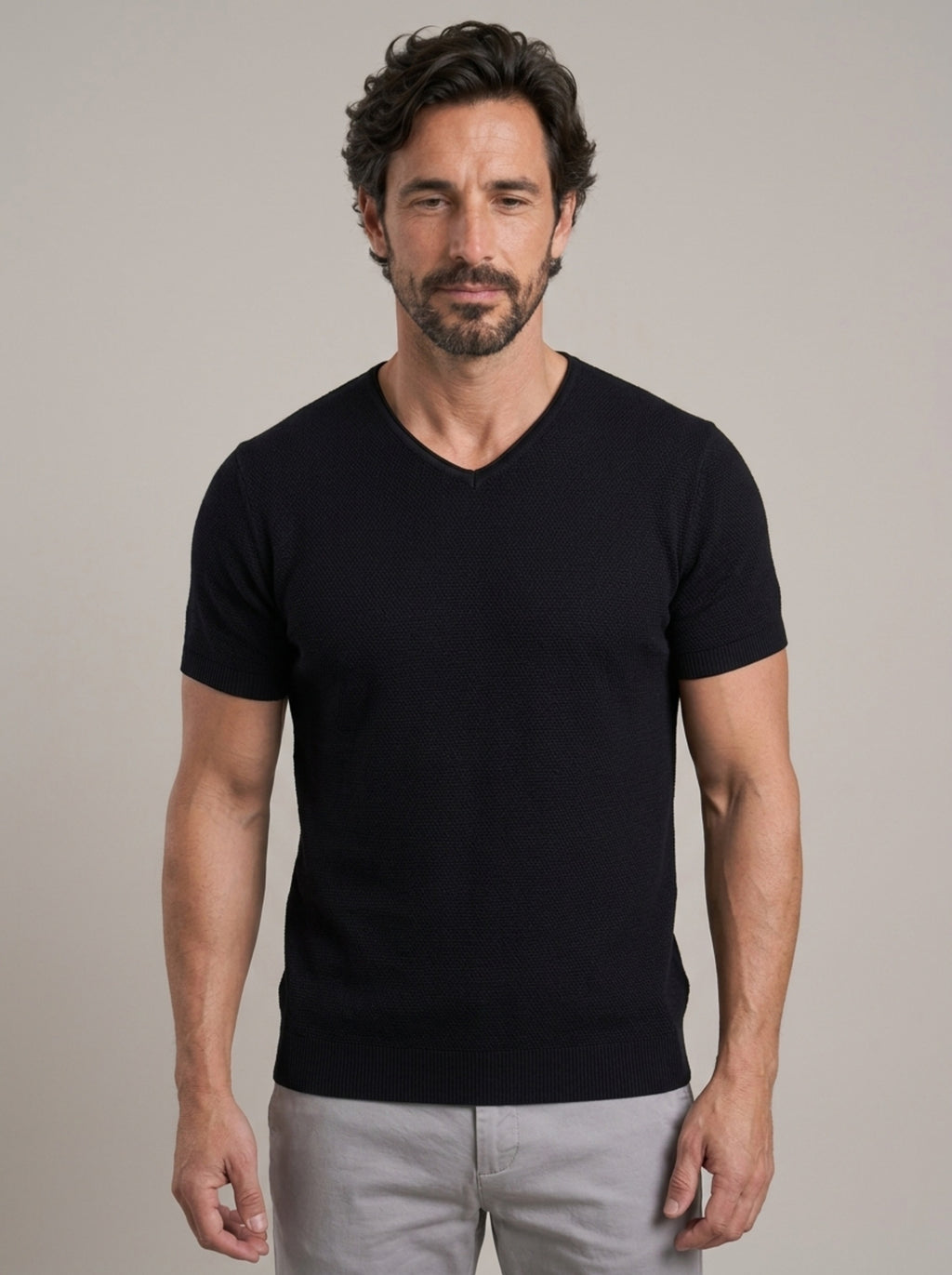 JUAN ENRIQUE - Camiseta cuello V