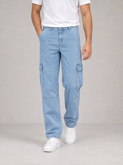 JOSU - Pantalón cargo denim™