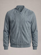 MAIKEL bomber efecto ante - Azul claro