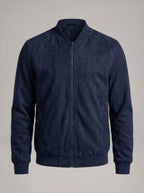 MAIKEL bomber efecto ante - Azul marino