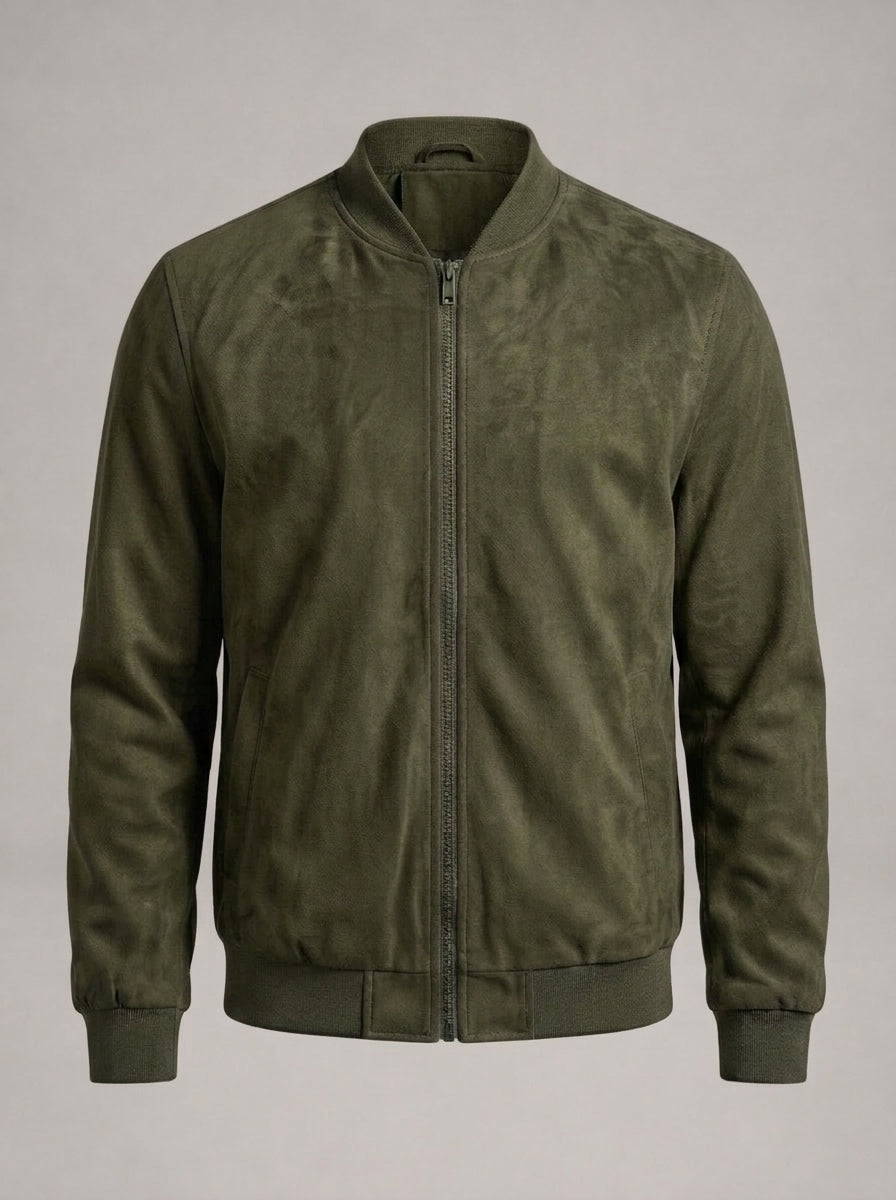 MAIKEL bomber efecto ante - Verde