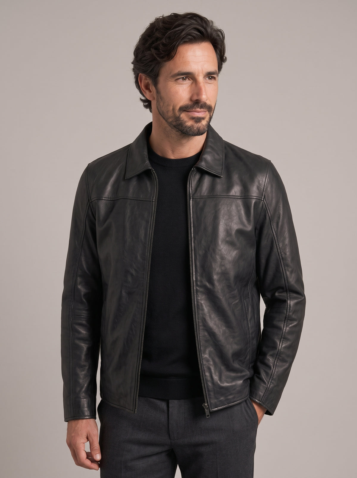 PEDRO ANTONIO chaqueta de piel - frente