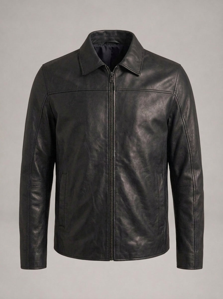 PEDRO ANTONIO chaqueta de piel - Negro