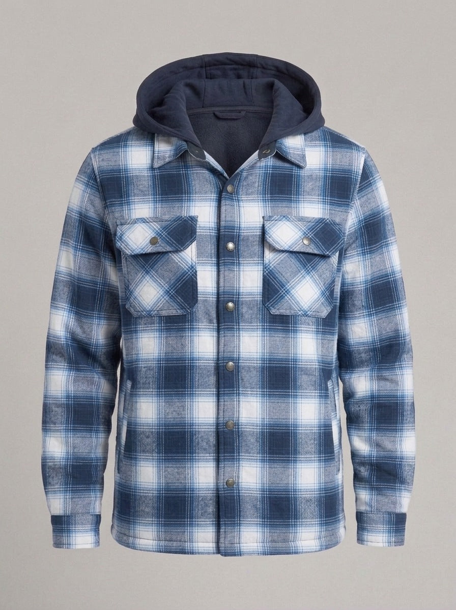 JUAN TOMÁS sobrecamisa de cuadros - Azul Claro