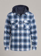 JUAN TOMÁS sobrecamisa de cuadros - Azul Claro