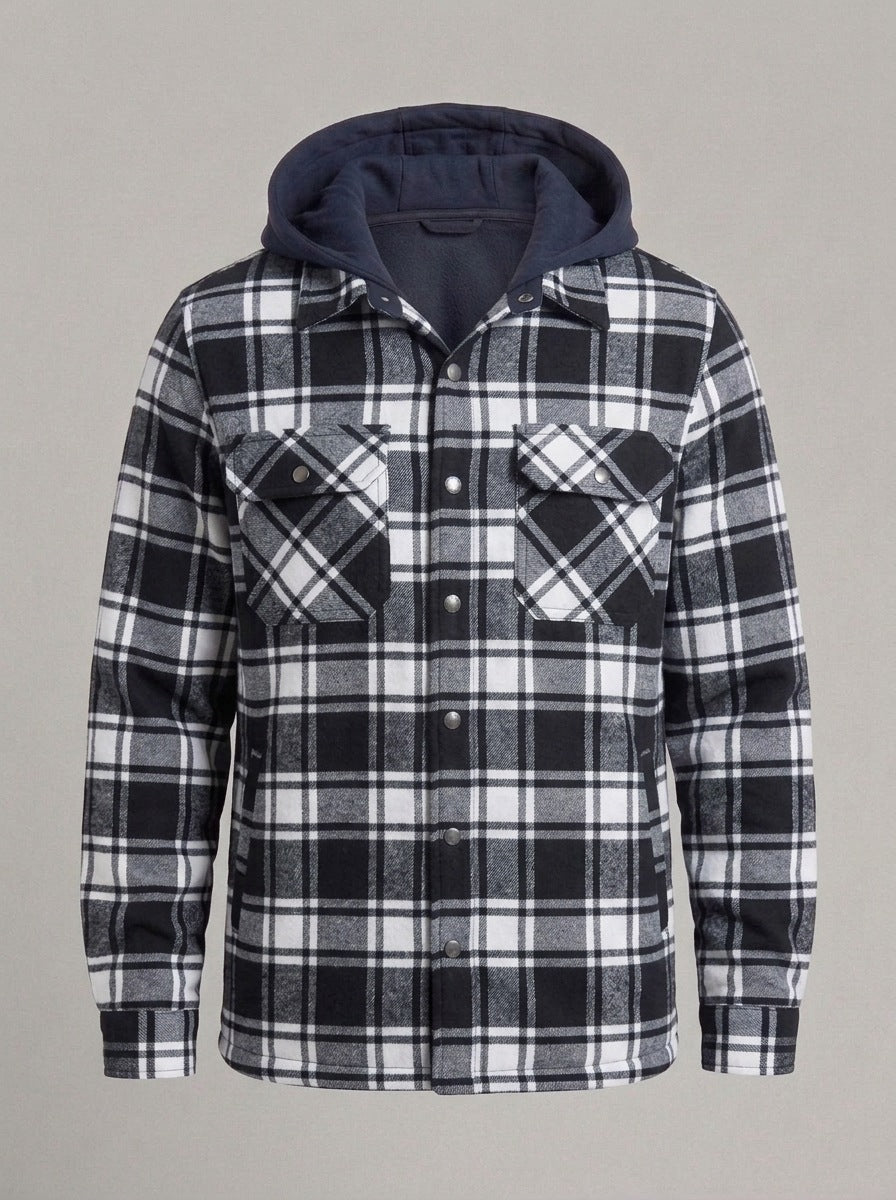JUAN TOMÁS sobrecamisa de cuadros - Negro
