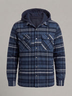 JUAN TOMÁS sobrecamisa de cuadros - Azul Marino