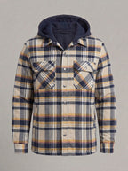JUAN TOMÁS sobrecamisa de cuadros - Beige