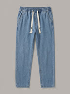 MANU pantalón vaquero jogger azul
