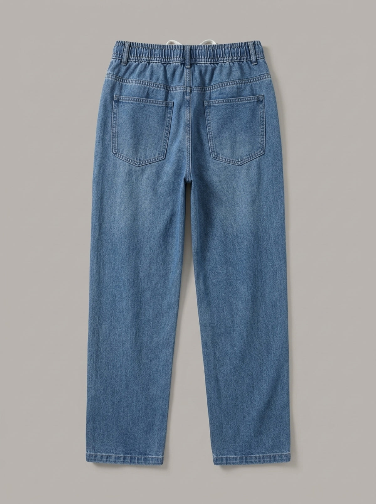 MANU pantalón vaquero jogger azul espalda