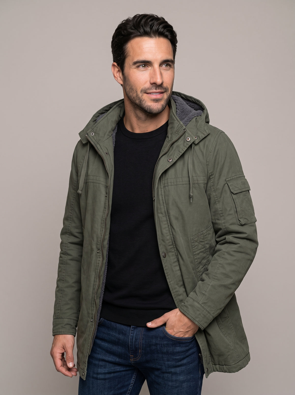 UNAI parka utility de invierno - frente