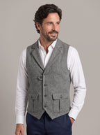 ALONSO chaleco sartorial espiga - frente