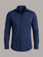 OLIVER camisa elástica azul marino