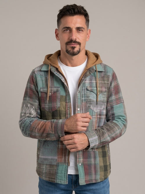 FÉLIX - Chaqueta acolchada de patchwork a cuadros™